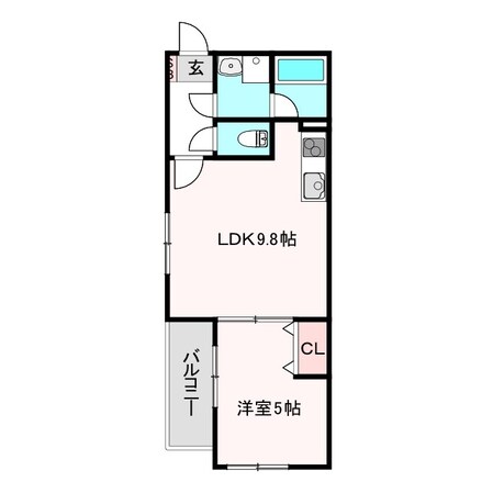 ミカーサ阿倍野昭和町の物件間取画像